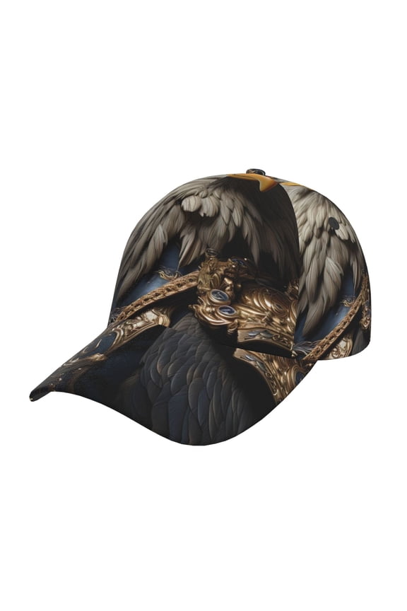 Noble Style Bald Eagle Print Adjustable Baseball Cap for Men and Women, Unisex Sports Hat, Sun Protection Hat for Running Workouts and Outdoor Activities All Seasons