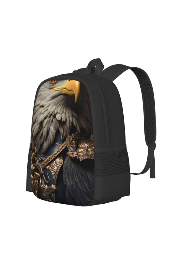 Noble Style Bald Eagle Print Large Capacity Backpack,Travel Backpack,Laptop Bag,College School Rucksack Bag,for School, Travel & Outdoor Activities