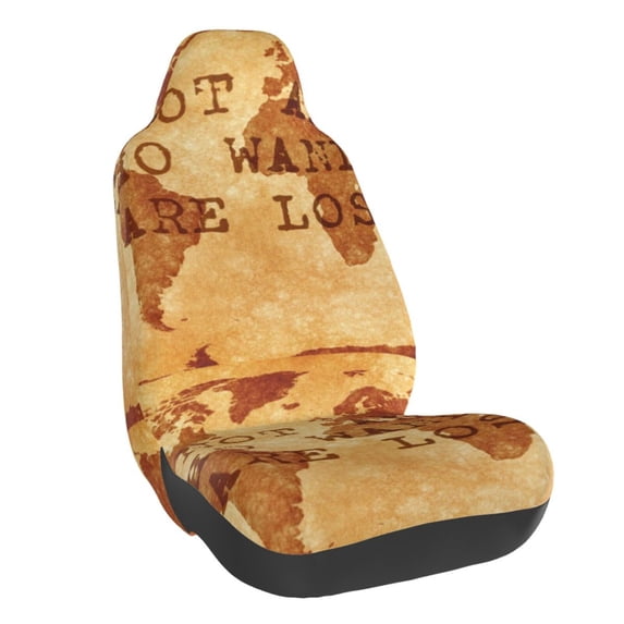 Fuzoiu Not All Those Who Wander Are Lost2 Print Elastic Car Seat Covers, Seat Cover Protector,Universal Fit Interior Covers for Most Cars,Washable Seat Cover Non Slip for SUV,Sedan,Van