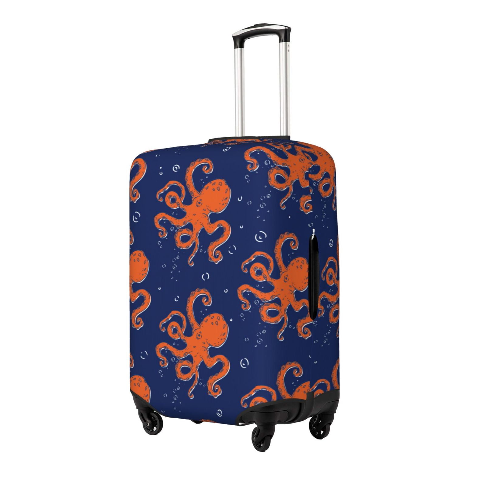 Housse De Protection Valise Avec Motif Carte Du Monde – Taille S/M, Polyester/Élasthanne – Pour Voyage, Anti-Rayures