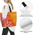 thumbnail image 1 of Fuzoiu Orange Flower Psychedelic Print Tote Bags for Women,Shoulder Bag, Gym Tote,Top Handle Ladies Shoulder Bags for Work Beach Travel and Shopping Grocery, 1 of 9