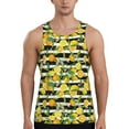 thumbnail image 1 of Fuzoiu Orange and Lemon Print Men's Workout Tank Tops,Sleeveless Gym Shirt Quick Dry,Fitness Bodybuilding T-Shirt,Muscle Athletic Workout Tee-XX-Large, 1 of 7