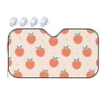 thumbnail image 1 of Fuzoiu Orange Peach Print Car Windshield Sunshade,Foldable Reflective Sun Visor,Windshield Sun Shade,UV Rays Sun Visor Shade,Auto Front Sun Shield Shade-Small, 1 of 8