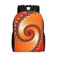 thumbnail image 1 of Fuzoiu Orange Rotating Print Laptop Backpack,Work Business Backpacks, Large Capacity Nurse Bag College Bookbag for School, Waterproof Casual Daypack for Travel, 1 of 8