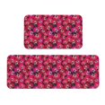 thumbnail image 1 of Fuzoiu Orchids Flowers Print Kitchen Floor Mat 2 Sets,Kitchen Rugs and Mats,,Non Skid Waterproof Kitchen Floor Mat for Kitchen,Home Office,Sink,Laundry, 1 of 1