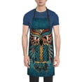 thumbnail image 1 of Fuzoiu Owl In Blue Print Adjustable Waterproof Apron with Pockets,Waterproof Apron for Cooking, Gardening, and Art Projects, 1 of 6