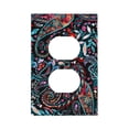 thumbnail image 1 of Fuzoiu Paisley Print Single Duplex Outlet Cover Plate, Light Switch Cover, for Receptacle Light Switch, Switch Cover Decorative Wallplate-Style S, 1 of 6
