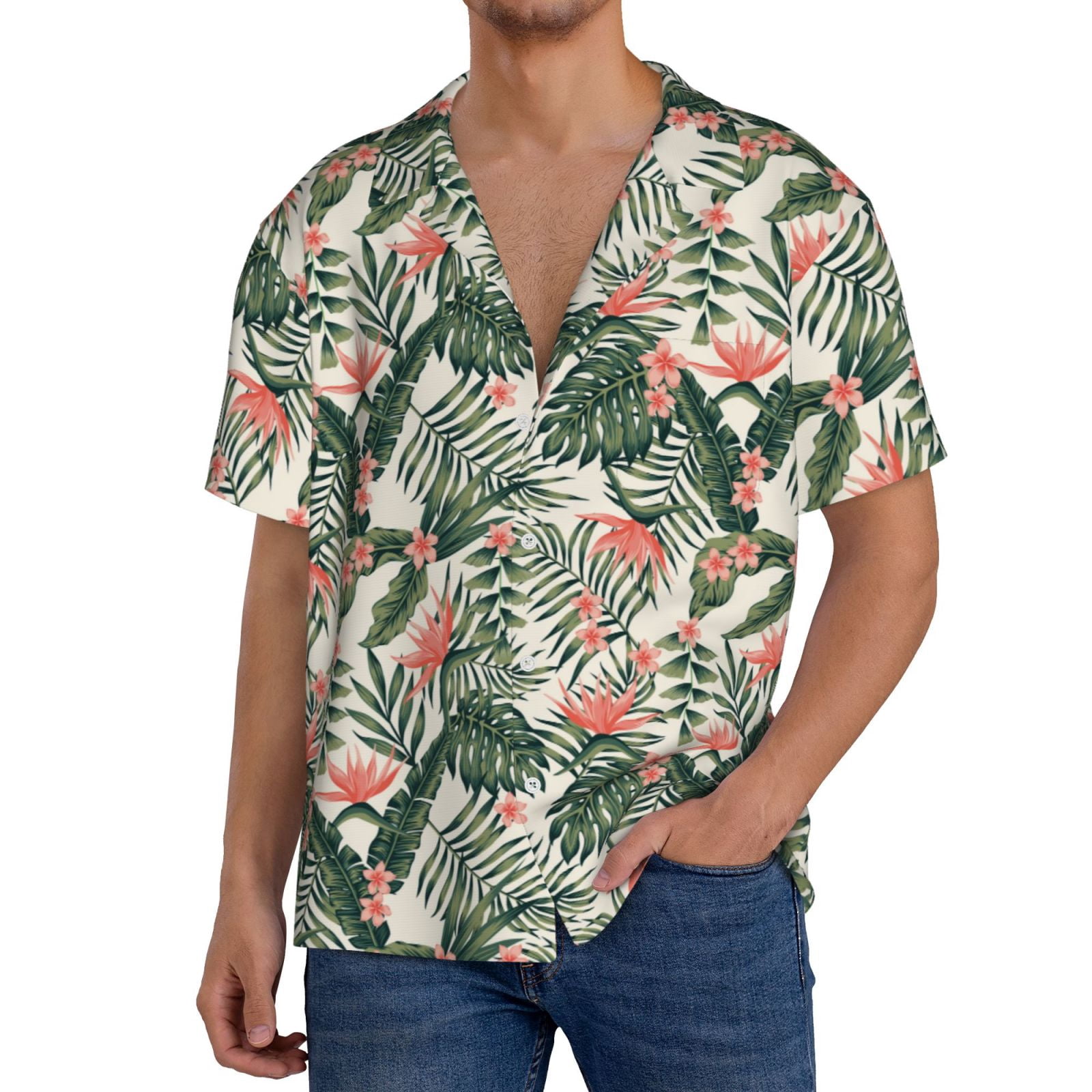 Men's Summer Casual Print Pattern Breathable Short Sleeve Shirt main image 1