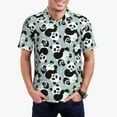 thumbnail image 1 of Fuzoiu Panda And Eucalyptus Print Men's Polo Shirts Short Sleeve,Golf Shirts for Men,Mens Golf Shirt Moisture Wicking Quick-Dry-4X-Large, 1 of 6