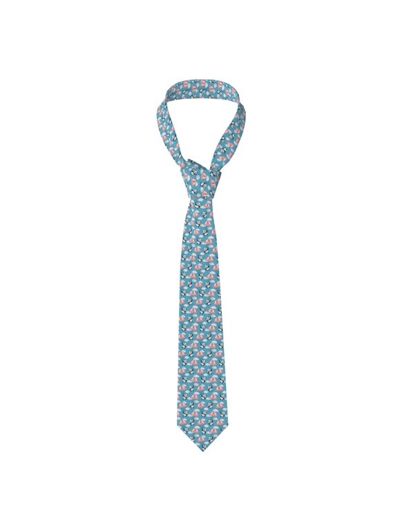 Panda Flying in the Sky Print Men's Necktie,Business Necktie,Mens Ties for Business Wedding Graduation