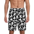 thumbnail image 1 of Fuzoiu Panda1 Print Pajama Shorts for Men, Men's Pajama Bottoms,Mens Lounge Sleepwear,Pajama Pants with Pocket-X-Large, 1 of 6