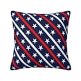 thumbnail image 1 of Fuzoiu Patriotic Star Print Square Pillow Cover,Hidden Zipper Design,Luxury Square Pillow Case, Throw Pillow,Couch Cushion-20"x20", 1 of 7