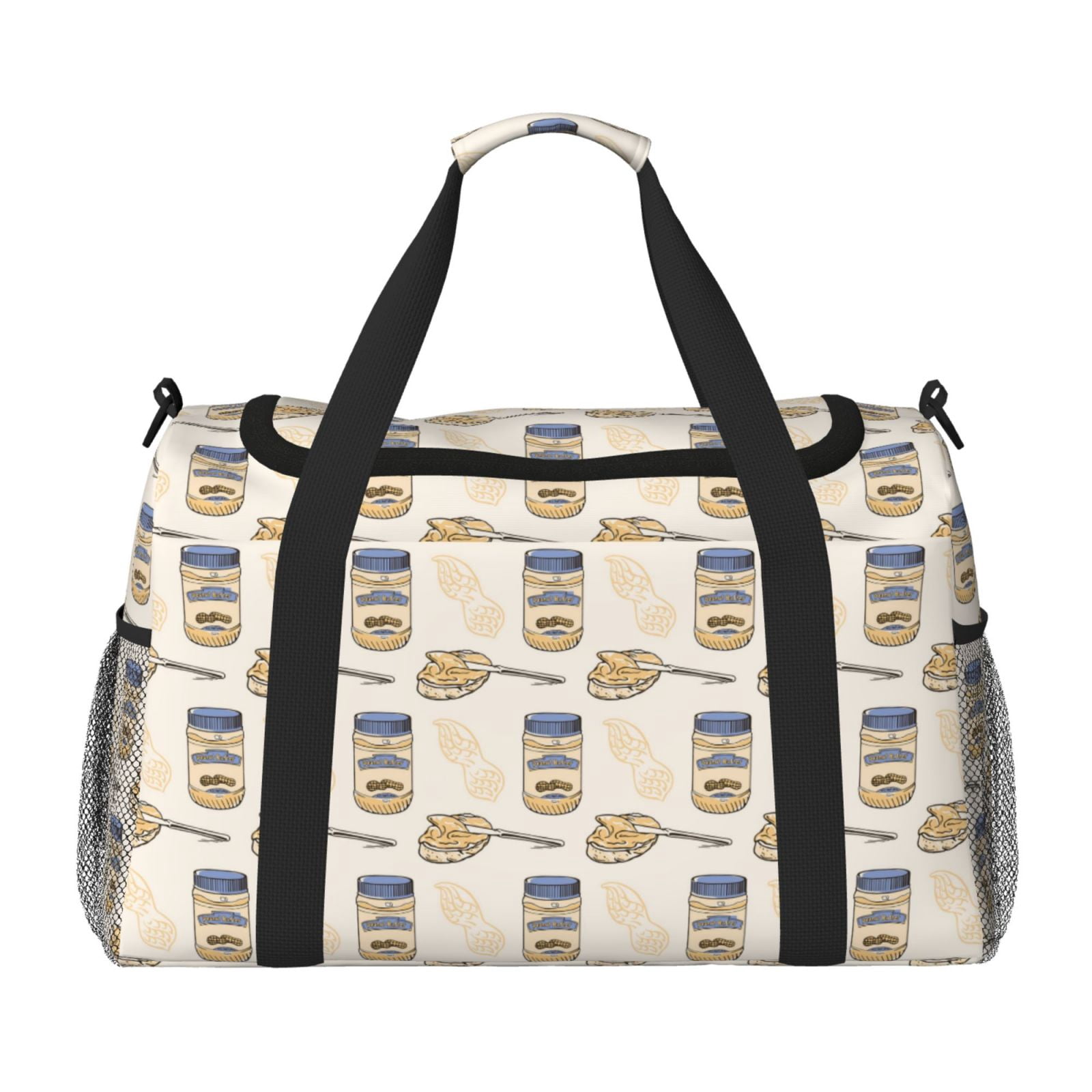 Fuzoiu Peanuts Print Travel Duffle Bag,Carry On Tote Bags,Duffel Bag,Sport Gym Bag, Hospital Bag for Labor and Delivery, Overnight Bag,Luggage Bag