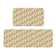 thumbnail image 1 of Fuzoiu Pears And Flower Print Kitchen Floor Mat 2 Sets,Kitchen Rugs and Mats,,Non Skid Waterproof Kitchen Floor Mat for Kitchen,Home Office,Sink,Laundry, 1 of 6