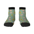thumbnail image 1 of Fuzoiu Pig Face With Sunflower Print Adult Socks, Crew Moisture-wicking Socks, Unisex Cushion Crew Socks,Casual Sports Ankle Socks, 1 of 7