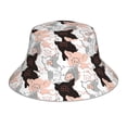 thumbnail image 1 of Fuzoiu Pigs Print Reflective Bucket Hat,Outdoor Hat for Men and Women,Bucket Hat for Travel Fishing Hunting Summer Camp, 1 of 6