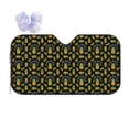 thumbnail image 1 of Fuzoiu Pineapple Print Car Windshield Sun Shade,Block Uv Rays Sunshade,Foldable Front Window Sun Visor Protector for Car,SUV,Truck-Keep Vehicle Cool-Pineapple, 1 of 8