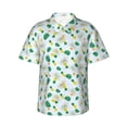 thumbnail image 1 of Fuzoiu Pineapple Print Hawaiian Shirt for Men, Summer Beach Casual Short Sleeve Button Down Shirts, Men’s Beach Summer Shirts with Pocket,3X-Large, 1 of 7