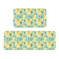 thumbnail image 1 of Fuzoiu Pineapples1 Print Kitchen Floor Mat 2 Sets,Kitchen Rugs and Mats,,Non Skid Waterproof Kitchen Floor Mat for Kitchen,Home Office,Sink,Laundry, 1 of 6