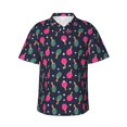 thumbnail image 1 of Fuzoiu Ping Pong Rackets And Balls Print Hawaiian Shirt for Men, Summer Beach Casual Short Sleeve Button Down Shirts, Men’s Beach Summer Shirts with Pocket,X-Large, 1 of 7