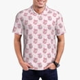 thumbnail image 1 of Fuzoiu Pink Disco Ball Print Men's Polo Shirts Short Sleeve,Golf Shirts for Men,Mens Golf Shirt Moisture Wicking Quick-Dry-XX-Large, 1 of 6