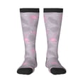 thumbnail image 1 of Fuzoiu Pink Flamingo Print Adult Stockings,Crew Socks,Unisex Fashion Socks, Casual Sports Socks,Comfortable Crew Socks for Everyday Wear and Sports, 1 of 1