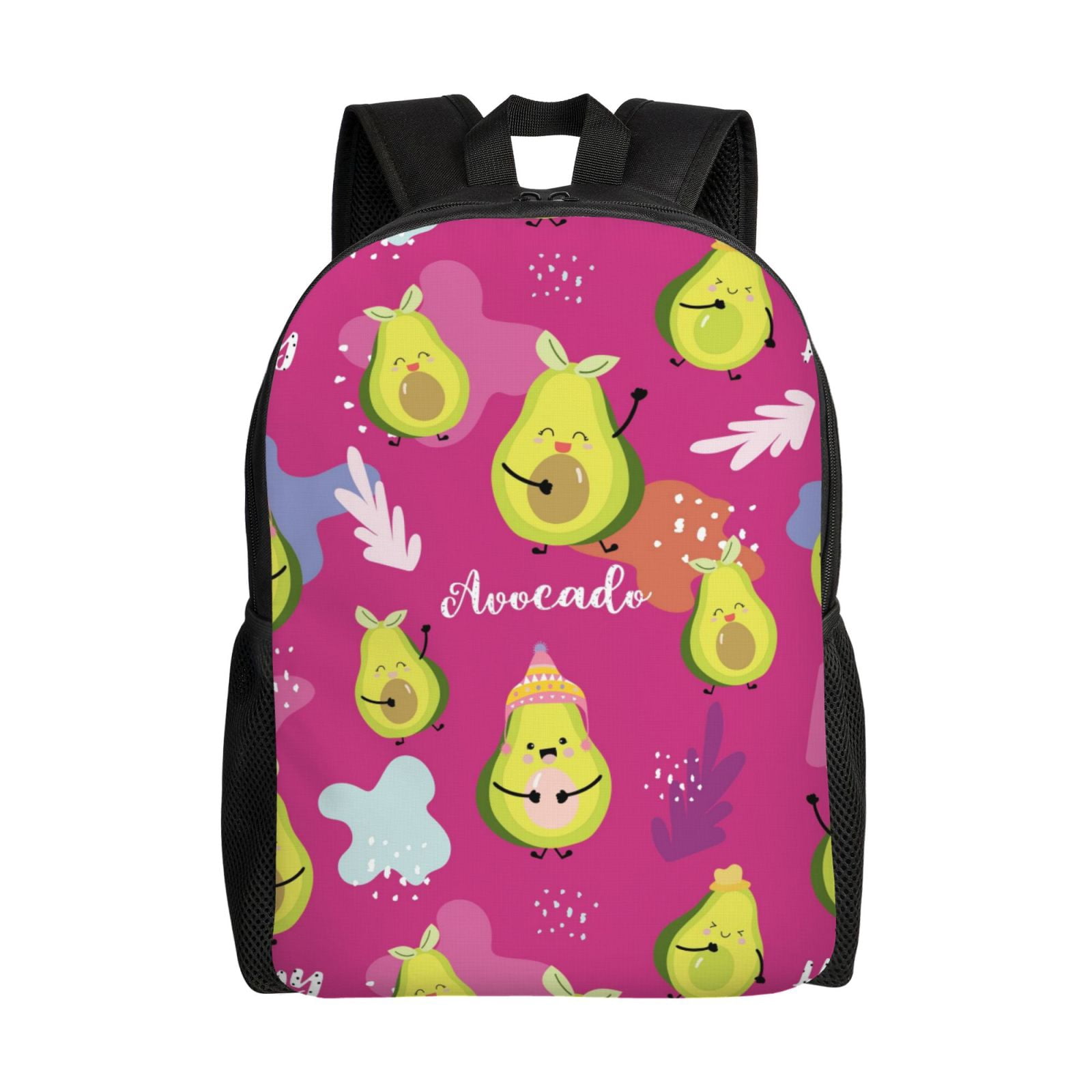 backpack laptop green pink Everyday Backpacks (RPET) Talking Out Of Turn plus reinforced stitching to prevent rips even when theyre tossed around the playground Fuzoiu Pink Green Avocado Print