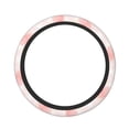 thumbnail image 1 of Fuzoiu Pink Marble Print Elastic Stretch Steering Wheel Cover, Universal 15 Inch Automotive Steering Wheel Cover, Anti-Slip Sweat Absorption Universal Car Accessories for Women Men, 1 of 6