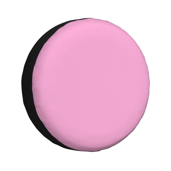 Fuzoiu Pink Print Universal Spare Tire Cover with Buckle Strap, Waterproof Wheel Covers for Jeep, Trailer, RV, Truck and All Car-15 inch