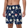 thumbnail image 1 of Fuzoiu Pirate Skulls 1 Print Men's Swim Shorts,Quick-Dry Double-Layer Swim Trunks,Board Trunks,Beach Shorts Swimwear Bathing Suits-3X-Large, 1 of 6
