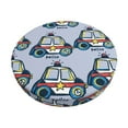 thumbnail image 1 of Fuzoiu Police Car Print Bar Stool Cushions, Super Breathable Round Bar Stool Covers,Seat Cushion Round- One Cushion Only-14 inch, 1 of 7