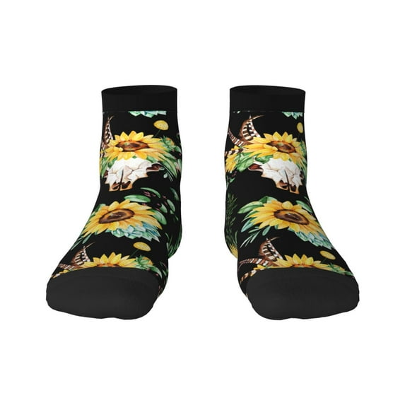 Fuzoiu Print Adult Socks, Crew Moisture-wicking Socks, Unisex Cushion Crew Socks,Casual Sports Ankle Socks