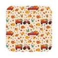 thumbnail image 1 of Fuzoiu Pumpkins On Red Car And Tractor Print Leather Coasters Set,Drink Coasters Set of 6,for Tabletop Protection, Durable PVC Coasters,Home Décor and Housewarming Gift,Square, 1 of 7