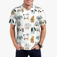 thumbnail image 1 of Fuzoiu Puppy Print Men's Polo Shirts Short Sleeve,Golf Shirts for Men,Mens Golf Shirt Moisture Wicking Quick-Dry-Large, 1 of 6