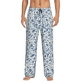 thumbnail image 1 of Fuzoiu Rabbit And Butterfly Print Men's Pajama Pants,Lounge Pants for Men,Lounge PJ Bottoms,Sleepwear Pants with Drawstring Pockets -Small, 1 of 6