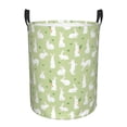 thumbnail image 1 of Fuzoiu Rabbit And Carrot (2) Print Circular Hamper,Laundry Basket with Handle,Collapsible Laundry,Dirty Clothes Storage Basket,for Bedroom Bathroom Dorm Living Room-Medium, 1 of 6