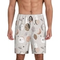 thumbnail image 1 of Fuzoiu Rabbit In Space Print Pajama Shorts for Men, Men's Pajama Bottoms,Mens Lounge Sleepwear,Pajama Pants with Pocket-Large, 1 of 6