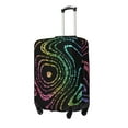 thumbnail image 1 of Fuzoiu Rainbow Glitter Print Suitcase Cover,Washable Luggage Covers for Suitcase,Elastic Luggage Protector Cover,Scratch Resistant Travel Suitcase Covers-Small, 1 of 7