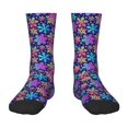thumbnail image 1 of Fuzoiu Rainbow Snowflakes Print Kids Socks For Boys Girls,Grip Crew Socks with Non Slip,Lightweight Stretch Crew Socks,Toddlers Crew Boot Socks, 1 of 5