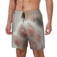 thumbnail image 1 of Fuzoiu Raindrop Kitten Paw Print Men's Swim Shorts,Quick-Dry Double-Layer Swim Trunks,Board Trunks,Beach Shorts Swimwear Bathing Suits-Large, 1 of 1