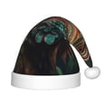 thumbnail image 1 of Fuzoiu Realistic Colorful Chameleon Print Santa Hat Christmas Hat for kids,Santa Hats with Pompom, Unisex Xmas Holiday Hat for Christmas New Year Festive Party Supplies, 1 of 6