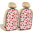 thumbnail image 1 of Fuzoiu Realistic Maple Leaf Print 2 Pack Kick Mat Back Seat Protector With 3 Storage Pockets, Universal Car Seat Back Organizer For Kids Pets, Waterproof Backseat Protector For Most Car, 1 of 8