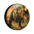 thumbnail image 1 of Fuzoiu Realistic Style Forest Dinosaur Print Universal Spare Tire Cover with Buckle Strap, Waterproof Wheel Covers for Jeep, Trailer, RV, Truck and All Car-14 inch, 1 of 6