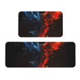 thumbnail image 1 of Fuzoiu Red And Blue Fire Bird Print Kitchen Floor Mat 2 Sets,Kitchen Rugs and Mats,,Non Skid Waterproof Kitchen Floor Mat for Kitchen,Home Office,Sink,Laundry, 1 of 6