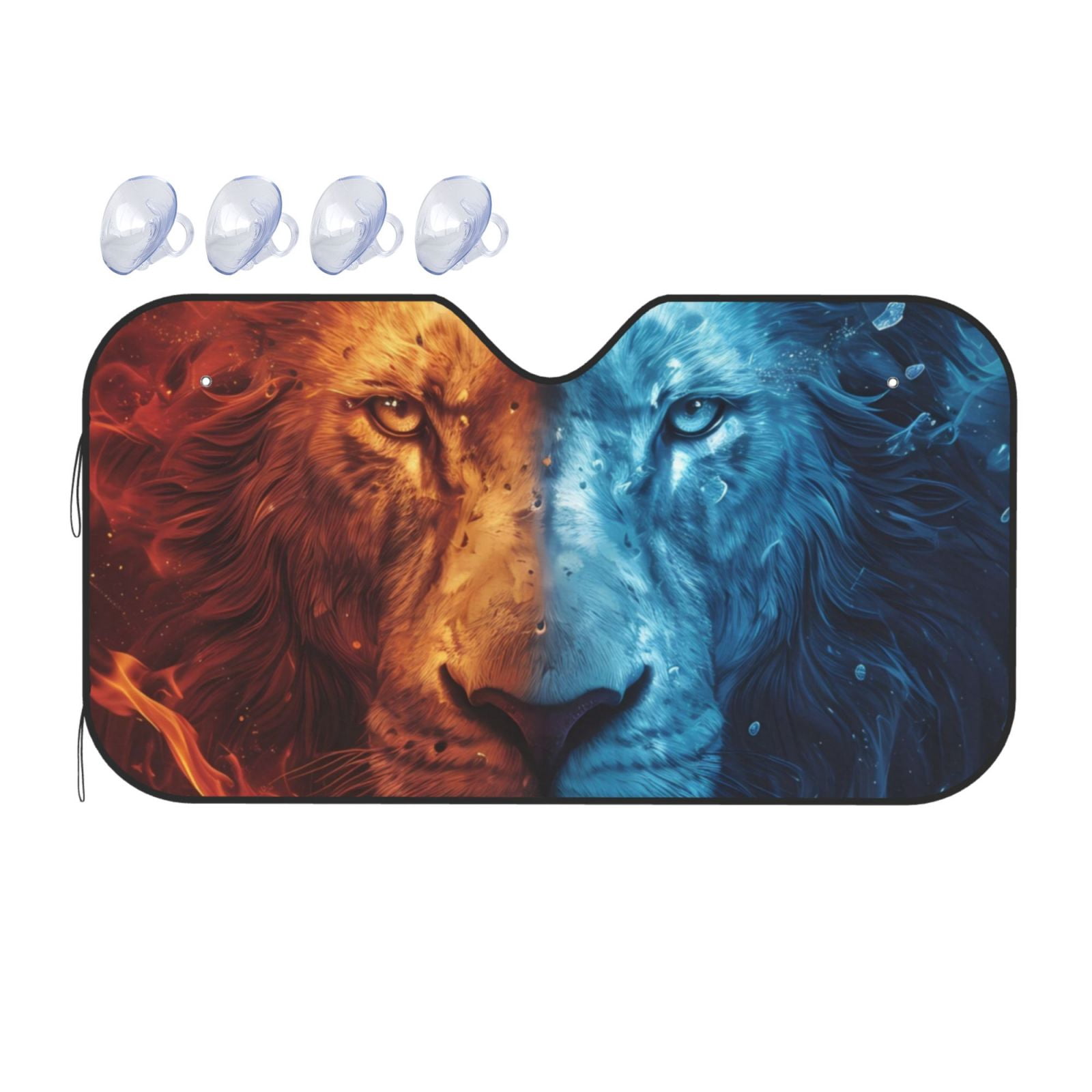 Lumberjack Red Pattern Print Car Sun Shade