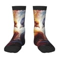 thumbnail image 1 of Fuzoiu Red And White Fire Bird Print Kids Socks For Boys Girls,Grip Crew Socks with Non Slip,Lightweight Stretch Crew Socks,Toddlers Crew Boot Socks, 1 of 5
