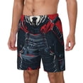 thumbnail image 1 of Fuzoiu Red Black Eastern Panda Warrior Print Men's Swim Shorts,Quick-Dry Double-Layer Swim Trunks,Board Trunks,Beach Shorts Swimwear Bathing Suits-, 1 of 6