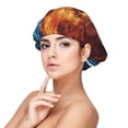 thumbnail image 1 of Fuzoiu Red And Blue Fire Lion Print Adult’s Satin Sleeping Cap,Satin Bonnet,Silk Bonnet,Hair Bonnet for Sleeping,Hair Bonnets for Women Curly Natural Hair, 1 of 6
