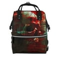 thumbnail image 1 of Fuzoiu Red Dark Skull Abstract Print Diaper Bag Backpack,Baby Essentials Travel Tote,Multi function Waterproof Diaper Bag, Travel Essentials Baby Bag - Unisex, 1 of 6