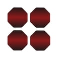 thumbnail image 1 of Fuzoiu Red Geometric Print Leather Coasters Set,Drink Coasters Set of 4,for Tabletop Protection, Durable PVC Coasters,Home Décor and Housewarming Gift-Octagon, 1 of 6